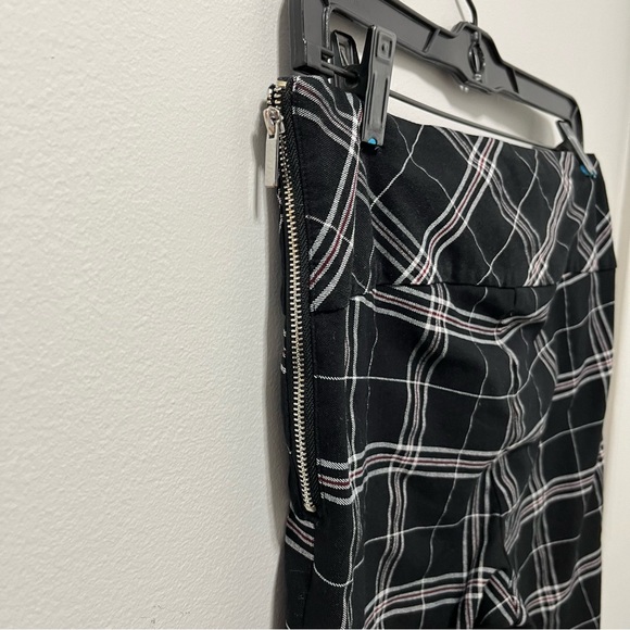 LE CHATEAU BLACK PLAID STRAIGHT LEG TROUSERS - Picture 5 of 10